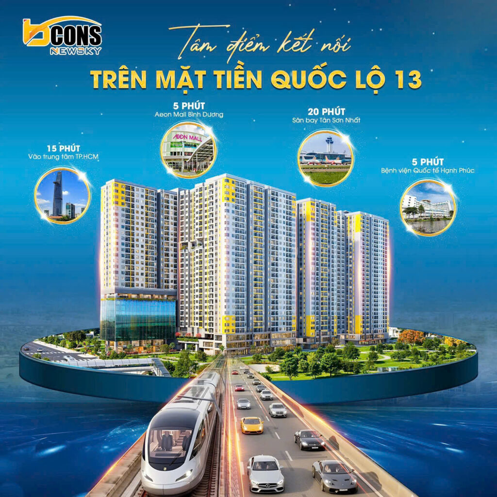 Phối cảnh - tiện ích dự án Bcons NewSky QL13