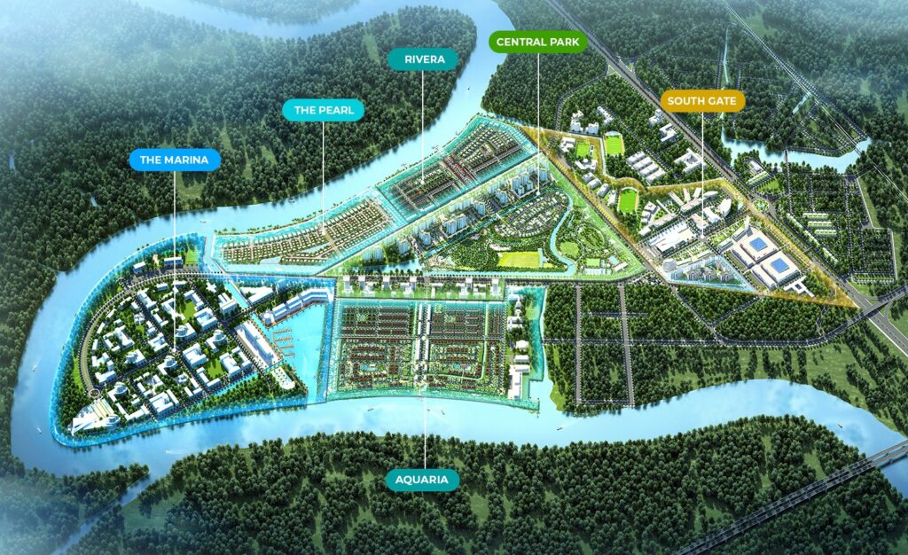 Mặt bằng dự án Waterpoint Bến Lức