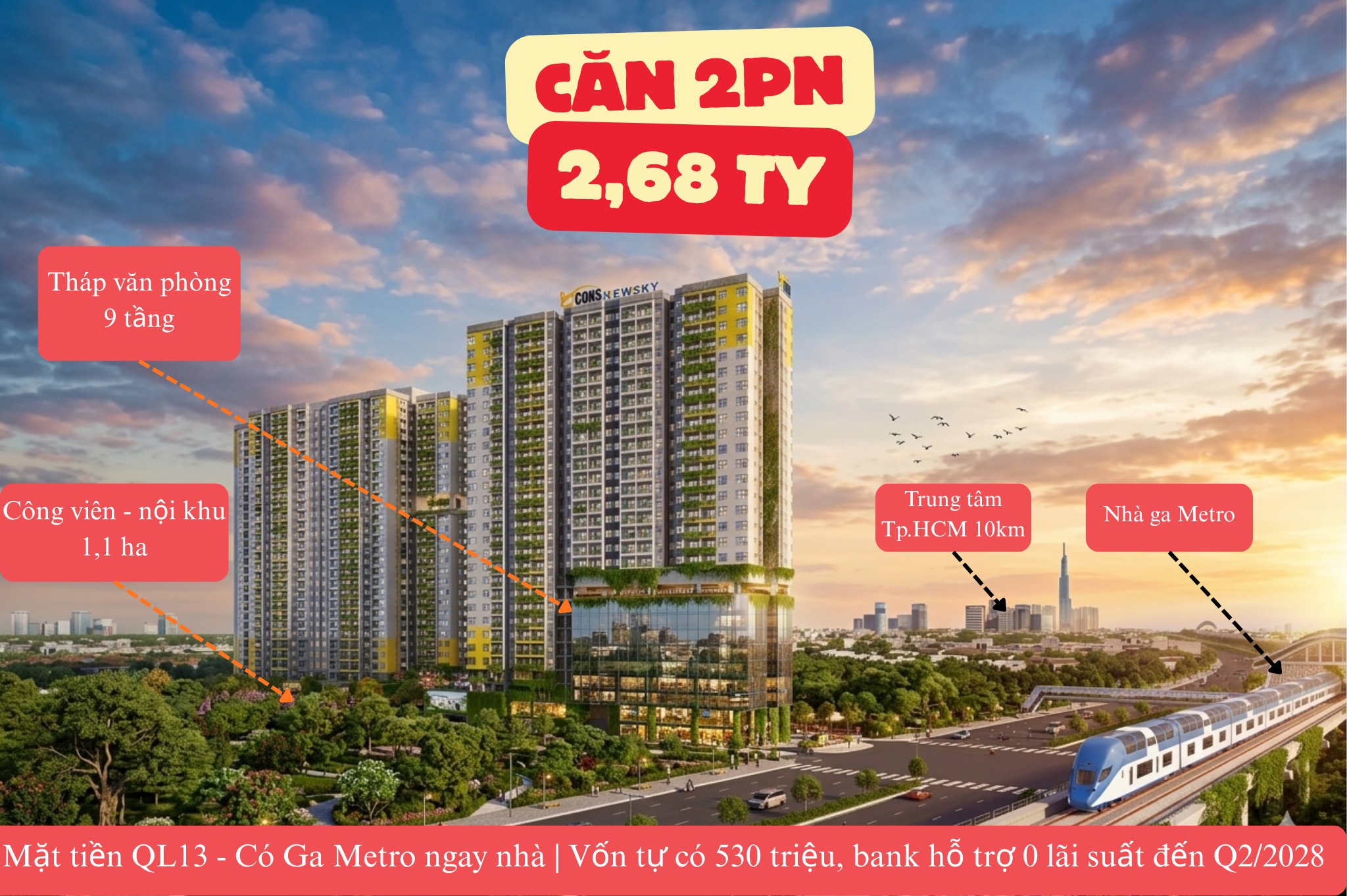 Căn hộ Bocns NewSky